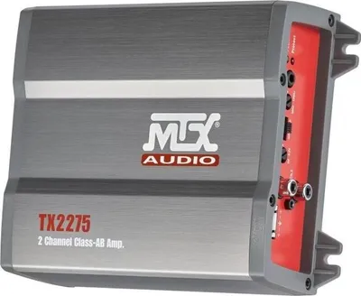 Obrázek produktu pro MTX TX2275 automobilový zesilovač, 2x110 W RMS, 2 ohmy, variabilní aktivní filtry, vstupy s vysokou úrovní