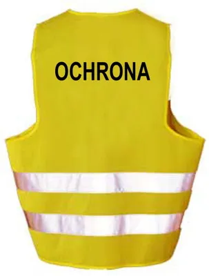 Obrázok produktu pre OCHRANA - Reflexná pracovná výstražná vesta s potlačou
