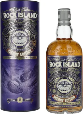 Image de Douglas Laing ROCK ISLAND Sherry Edition Small Batch Blended Malt 46,8% Vol. 0,7l en boîte cadeau