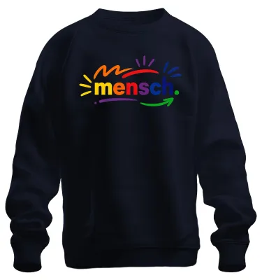 Immagine prodotto di Felpa con scritta "Arcobaleno", "Orgoglio", "Diversità", "Dichiarazione LGBT", con un tocco di sarcasmo. Colore: blu navy. Taglia: 3XL