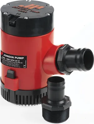 Immagine prodotto di Johnson Pump Pompa di sentina ad alte prestazioni 4000 Gph 24v Rosso, nero Rosso, nero Taglia unica