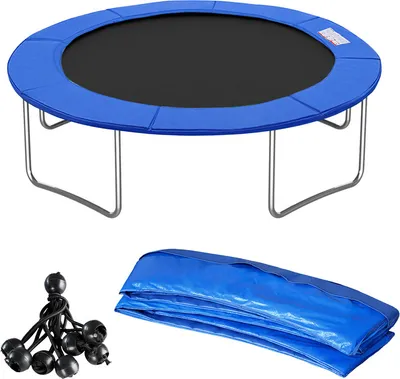 Zdjęcie produktu dla Osłona krawędzi trampoliny Yakimz o szerokości 28 cm Ø305 cm 100% odporna na promieniowanie UV Odporna na rozdarcia osłona krawędzi sprężyn 10FT - niebieska