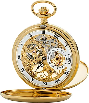 Produktbild von Regent Herren Uhr GM-1612 Armbanduhr Handaufzug Taschenuhr D2URGM1612