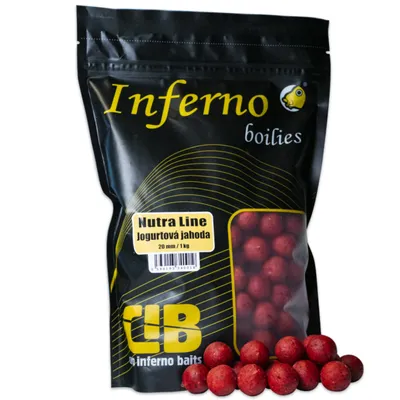 Obrázek produktu pro Carp Inferno Boilies Nutra Line 20mm 250g jogurtová jahoda
