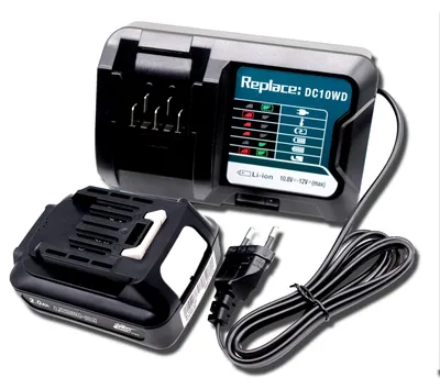 12V Akku 2000mAh + Ladegerät, kompatibel mit Makita