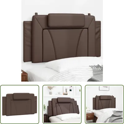 Produktbild von The Living Store Kopfteil-Kissen Braun 100 cm Kunstleder