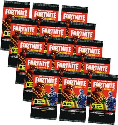 Produktbild von Panini Fortnite Karten Serie 3 (2022) - Fortnite Trading Cards Sammelkarten - 15 Booster