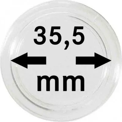 Produktbild von Lindner 2251355 Münzkapseln 35,5 mm-100er Pack