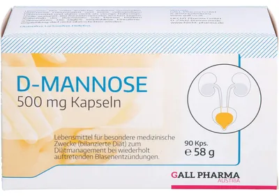 Obrázek produktu pro D-Manóza 500 mg, Gph, 90 kapslí