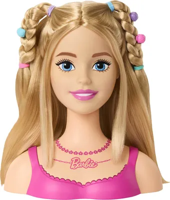 Produktbild von Barbie -Puppe Styling-Kopf, blonde Haare mit 20 bunten Accessoires, Make-up-/Styling-Puppenkopf, Weiblich, 3 Jahr(e), Junge/Mädchen, 203 mm, 400 g