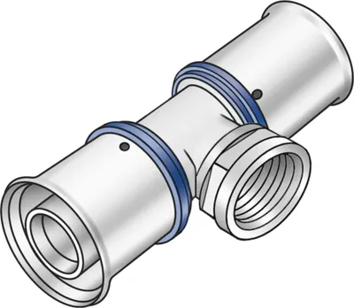 Productafbeelding van KE Kelit KMU447, KELOX-ULTRAX, T-stuk met uitloop IG, 25x3/4", 1 stuk.