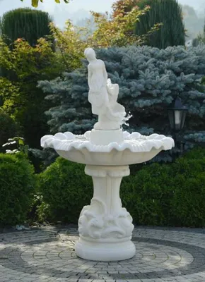 Immagine prodotto di Casa Padrino Fontana Barocca Bianca Ø 100 x H. 157 cm