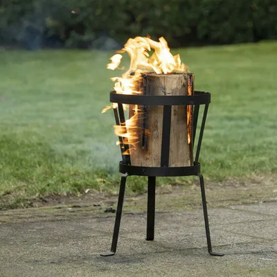 Produktbild von Praktische Feuerschale, Schwedenfeuer OSKAR im Landhausstil, 40 cm