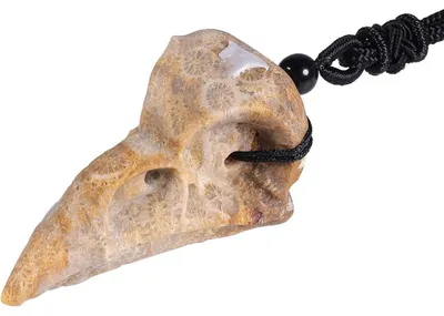 Zdjęcie produktu dla Naszyjnik z czaszką kruka i kamieniami chrysoprazu, naszyjnik z kamieniami leczniczymi, biżuteria w stylu wicca, idealna na Halloween