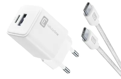 Zdjęcie produktu dla Cellularline 8018080480461, Wewnętrzna, Prąd przemienny, 1 m, Biały