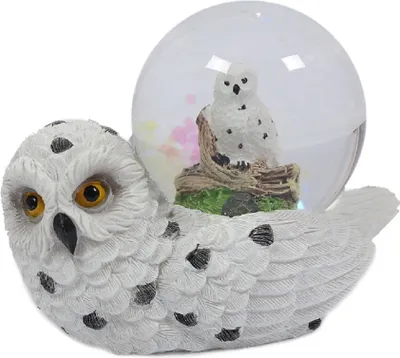 Produktbild von Glitzerkugel Schnee-Eule, Schneekugel Tier Tiere Schneekugeln Eulen Vogel