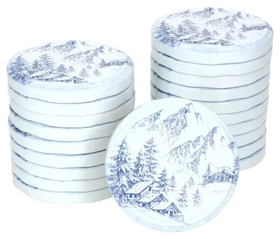 Produktbild von 20er Set Deckel-Set TO82 Alpen Deckel für Marmeladengläser Ersatzdeckel