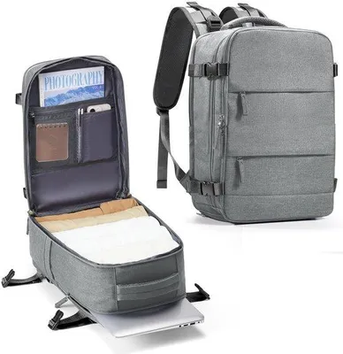 Obrázek produktu pro Cestovní batoh 40x20x25 cm, taška na notebook pod sedadlo, černá