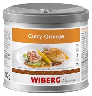 Zdjęcie produktu dla Wiberg curry pomarańczowy preparat przyprawowy unikalna mieszanka 280g