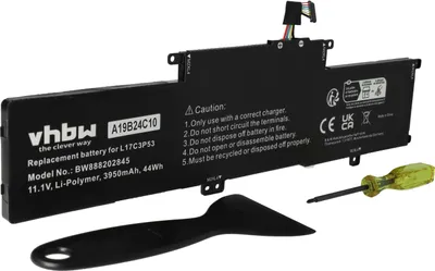 Produktbild von vhbw Akku Ersatz für Lenovo SB10T83136 für Notebook (3950 mAh, 11,1 V, Li-Polymer)