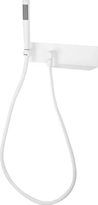 Produktbild von Wandanschlussbogen CZT050-1 - Brausehalterung mit Ablagefläche - Inkl. Brauseschlauch & Handbrause