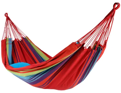 Obrázek produktu pro MacaMex Brasil Comfort Verano Double Hammock Bavlněná červená houpací síť