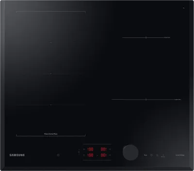Produktbild von Samsung NZ64B6058KK, Schwarz, Integriert, 60 cm, Zonen-Induktionskochfeld, 4 Zone(n), 4 Zone(n)