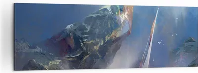 Produktbild von Bild auf Leinwand - Leinwandbild - Meer Segelboot - 160x50cm - Wand Bild - Wanddeko - Wandbilder - Leinwanddruck - Bilder - Kunstdruck - Wanddekoration - Leinwand bilder - Wandkunst - AB160x50-3923