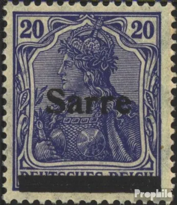 Produktbild von Briefmarken Saarland 1920 Mi 8I postfrisch Germania