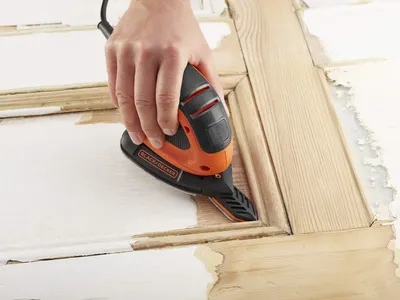 Produktbild von Black & Decker BEW230, Feinschleifer, Detail, Orbital, Schwarz, Orange, Kunststoff, Gummi, 11000 RPM, 76 dB