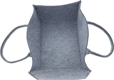 Produktbild von Tragetasche 50x33x26cm Filztasche grau, braun oder anthrazit Filz 42L faltbar, Farbe:grau