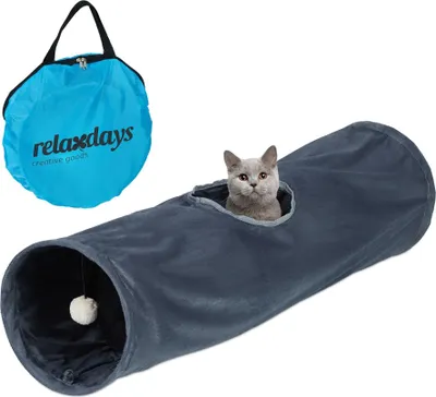Obrázok produktu pre Skladací tunel pre mačky s plyšom