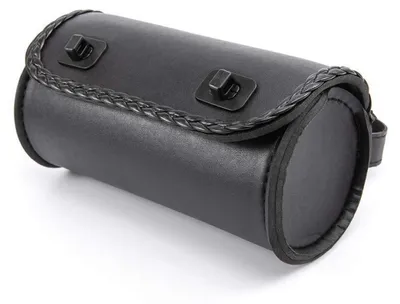 Obrázok produktu pre Motocyklová brašňa na vidlicu, mini, zPolyuretánkože, čierna, 21,3 x 10,6 x 8,3 cm