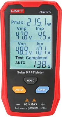 Obrázok produktu pre Digitálny multimeter Uni-T MIE0527 pre fotovoltaiku UT673PV