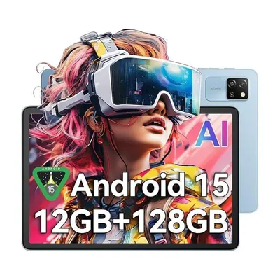Produktbild von Blackview Tab60 WiFi, Android 15, 10 Zoll, PC AI Tablet, 12GB(4+8) RAM + 128GB ROM (2TB TF), Octa Core WiFi 6, 1280 x 800 HD, Widevine L1, 5100mAh
