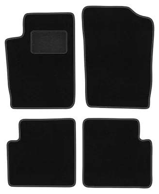 Image de Tapis de sol en moquette pour Citroën Xsara 1997-2006 (break/à hayon) – jeu de 4 pièces, noirs, sur mesure – Wielganizator LUX
