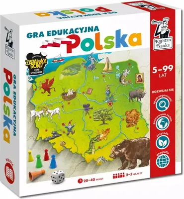 Produktbild von Lernspiel Polen: Polnische Natur, Geschichte, Geografie & Städte, verschiedene Spielvarianten, ab 5 Jahren