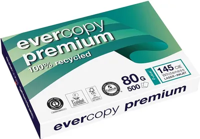 Produktbild von Clairefontaine Multifunktionspapier evercopy premium 80 g/qm DIN A3 500 Blatt