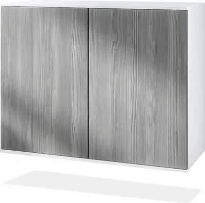 Produktbild von Vladon Kommode Skadu V3, Moderner Küchenschrank mit 2 großen Türen Weiß matt / Avola-Anthrazit (92,5 x 73.5 x 35)
