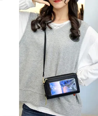 Produktbild von INF RFID-blockierende Brieftasche mit Handyhalterung - Schwarz