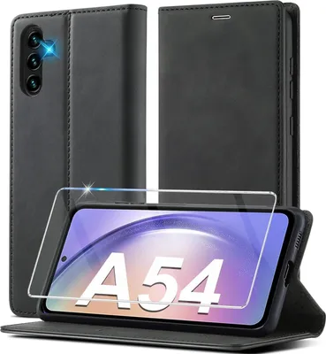Image de Ailicici Samsung Galaxy A54 5G Housse en cuir avec protection - Housse à rabat Wallet Case