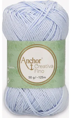 Obrázek produktu pro Anchor Creativa Fino – příze z mercerizované bavlny pro háčkování a pletení (barva 00157)