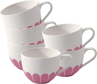 Produktbild von Villeroy & Boch 1045531300, Einzelbild, 0,16 l, Pink, Porzellan, Tasse, Kaffee
