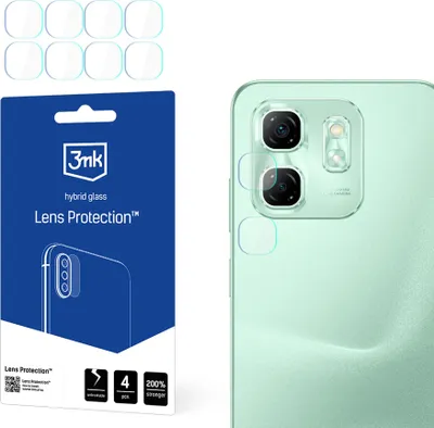 Produktbild von 3mk Hybridglas Lens Protection für Infinix Hot 50iKamera Objektiv Kameralinse  0,16mm 6H (4 Stück)