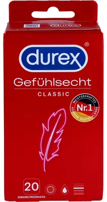 Produktbild von Durex Gefühlsecht Classic Kondome, 20 St. Kondome
