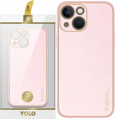 Image de Dux Ducis Yolo Iphone 14 Plus Elegant Leather Sleeve Pink