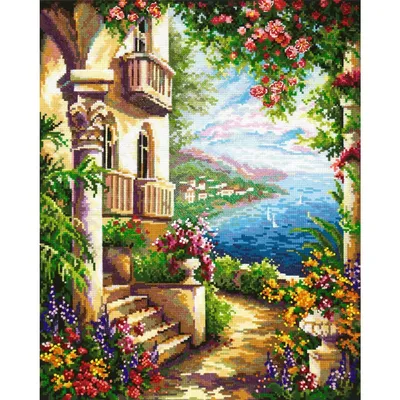 Obrázok produktu pre Súprava krížikového stehu "Na Čiernom mori" z edície Magic Needle Zweigart, počítaný vzor, 33x40cm