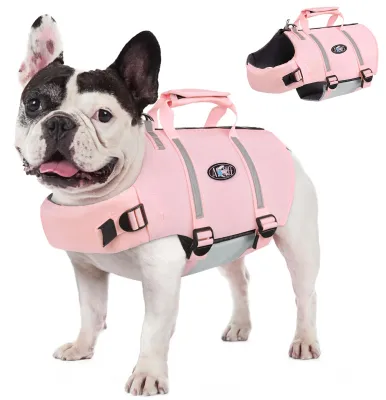 Image de Gilet de sauvetage pour chien AOFITEE, taille XS, couleur rose