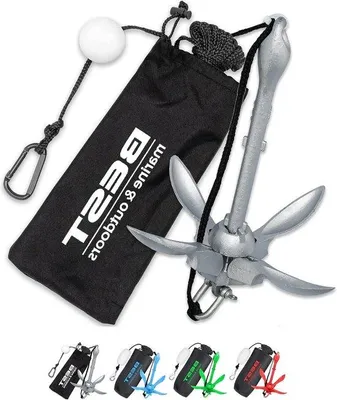 Produktbild von Famanu Kajakanker Kit 16 kg - Faltbares Ankersystem für SUP, Jetski und Kajak