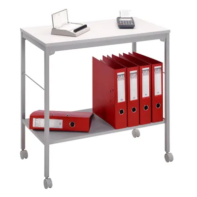 Produktbild von HAMMERBACHER Bürowagen grau 2 Ebenen 73,5 x 40,0 x 72,0 cm
